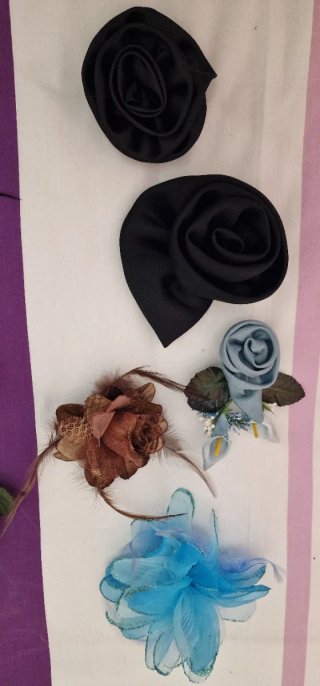 Tocado flor adornos pelo ropa