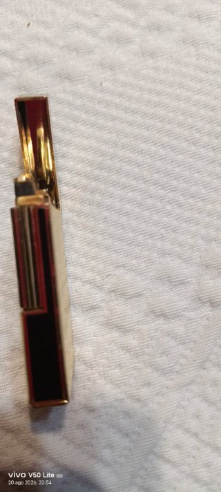 Mechero antiguo Silver Match dorado