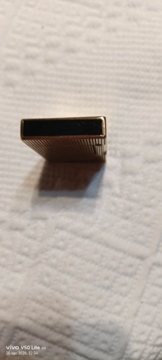 Mechero antiguo Silver Match dorado