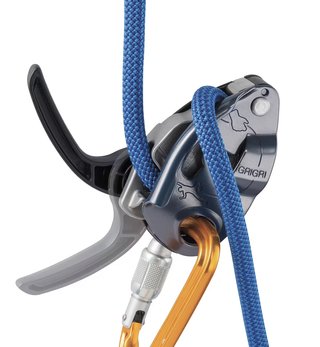 Asegurador escalada PETZL GRIGRI