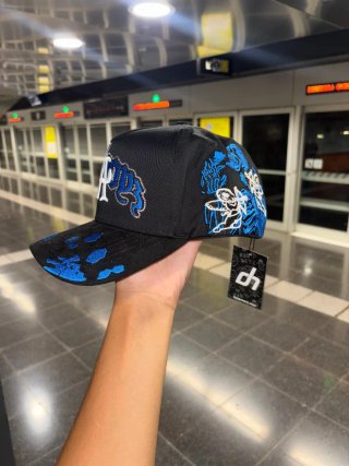 Gorra LA Negra y Azul