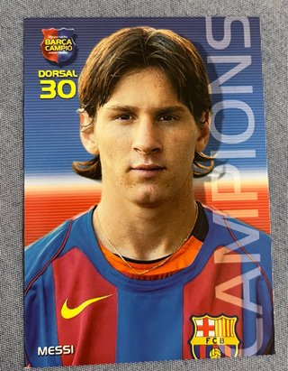 Carta Messi Barça Campió 2004-2005 Dorsal 30