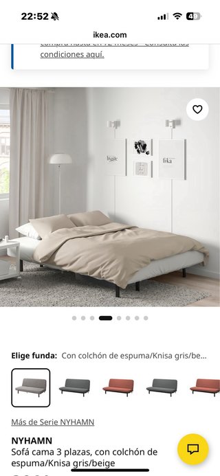 Estructura sofá cama NYHAMN IKEA
