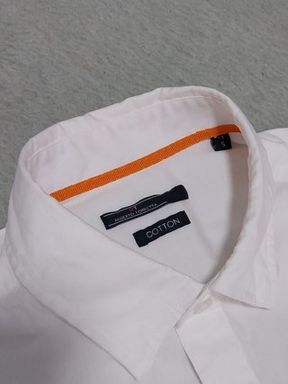 Camisa blanca Roberto Torretta, algodón, talla S