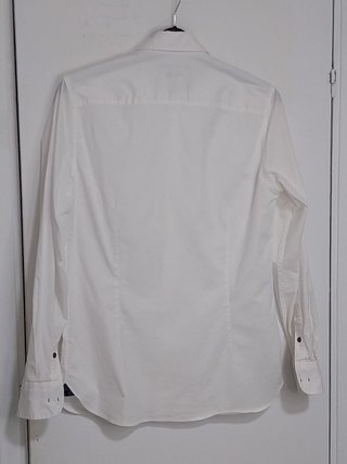 Camisa blanca Roberto Torretta, algodón, talla S