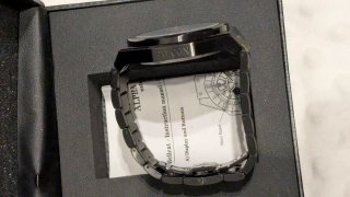 Reloj Esqueleto Negro y Dorado