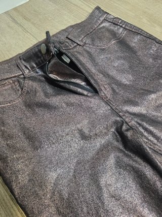 Pantalones Calzedonia rosa y plateados