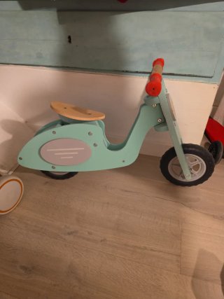Bicicleta de madera mint