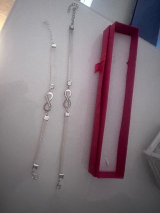 Pulseras Infinito y gargantilla