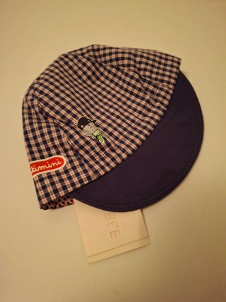 Gorra bebé Catimini nueva cuadros con dibujo