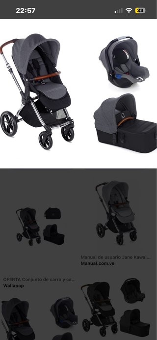 Conjunto Carro Bebé Jane Kawai