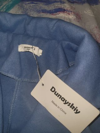 Gabardina azul talla L