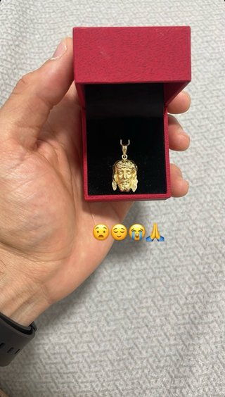 Dije oro Jesús + Cadena plata
