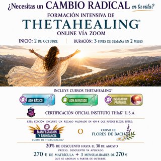 Formación Intensiva de Thetahealing, via zoom
