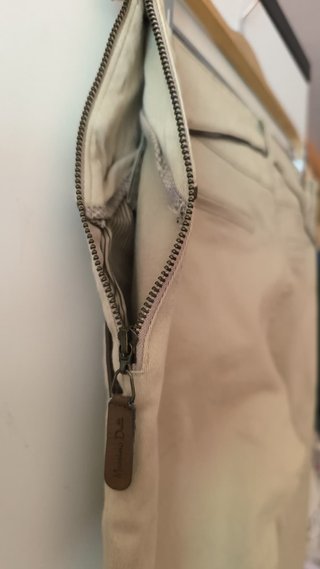 Pantalón Massimo Dutti Beige Slim Fit Talla 36