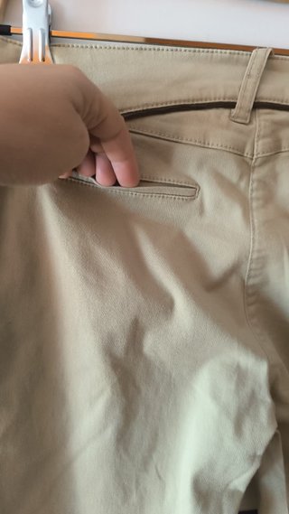 Pantalón Massimo Dutti Beige Slim Fit Talla 36