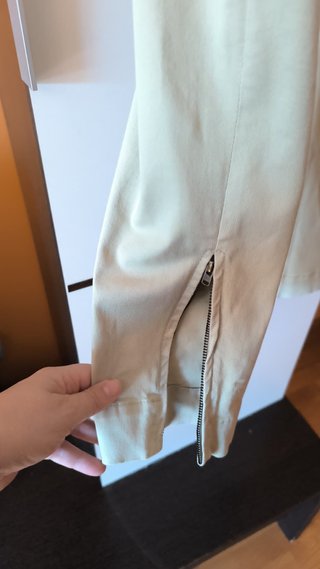 Pantalón Massimo Dutti Beige Slim Fit Talla 36