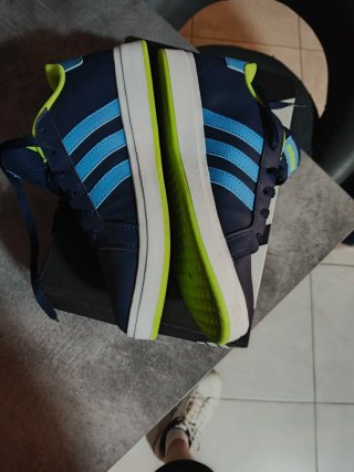 Scarpe Adidas Donna Tg 38 Blu/Verde lime