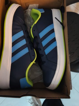 Scarpe Adidas Donna Tg 38 Blu/Verde lime