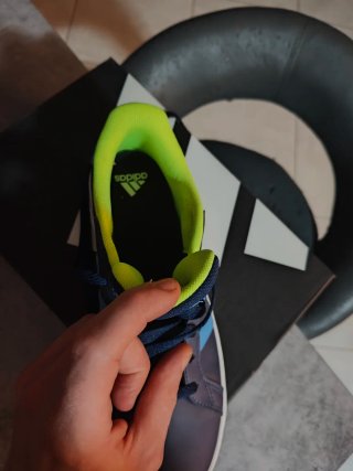 Scarpe Adidas Donna Tg 38 Blu/Verde lime