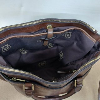 Bolso Massimo Dutti Marrón Piel
