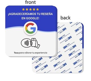 Placa NFC estándar para reseñas de Google