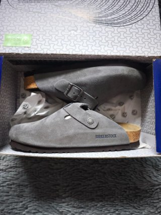 Sandalias Birkenstock Boston Grises Talla 40