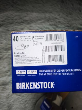 Sandalias Birkenstock Boston Grises Talla 40