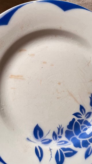 Juego 5 Platos Cerámica Digoin Sarreguemines