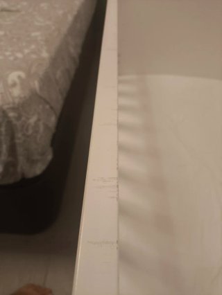 Cuna blanca con colchón