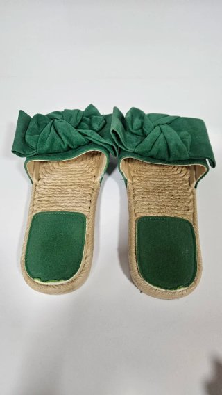 Chanclas de esparto con lazo (2 pares)