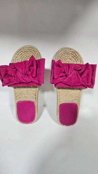 Chanclas de esparto con lazo (2 pares)