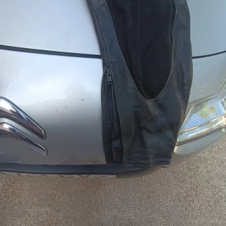 Pantalones de moto de cuero negros
