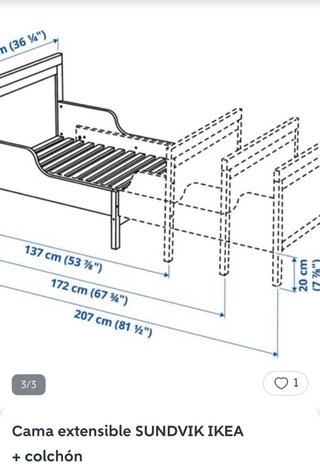 Cama infantil evolutiva IKEA