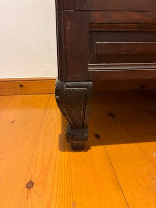 Armario antiguo madera con espejo