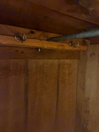 Armario antiguo madera con espejo