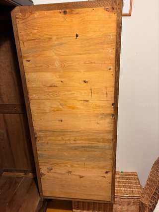 Armario antiguo madera con espejo