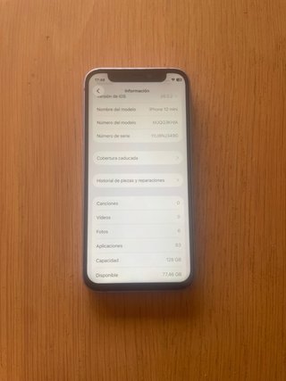 iPhone 12 mini 128GB Morado - Batería 100%