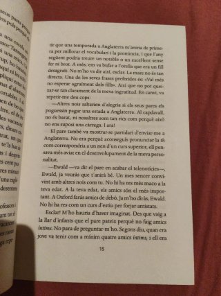 Intercanvi amb un anglès