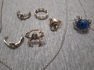 Conjunto Anillos y Colgantes Halloween