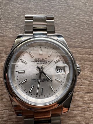 Reloj Seiko MOD Oyster Perpetual Datejust Plata