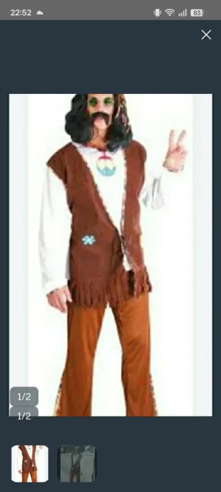 Disfraz Hippie Talla M