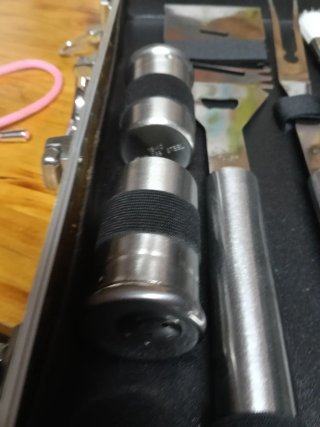 Maletín de herramientas para barbacoa , acero inox