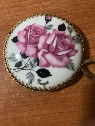 Espejo de mano vintage Limoges