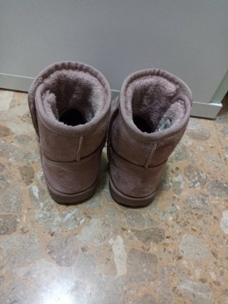 Botas niña borreguito rosa