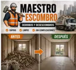 Servicio de desalojo de escombros