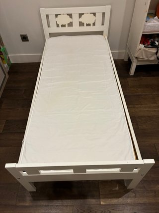 Cama Infantil IKEA Luroy Blanca 70x160