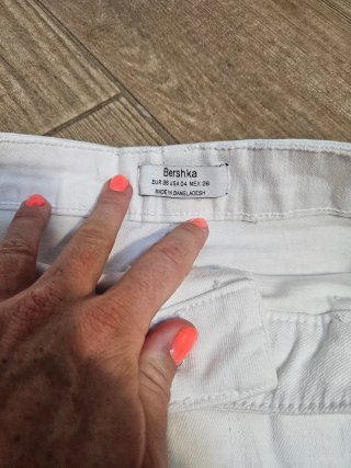 Falda blanca y negra vaquera,  2 por 1