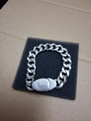 Pulsera Plata Esterlina Cruz Vintage
