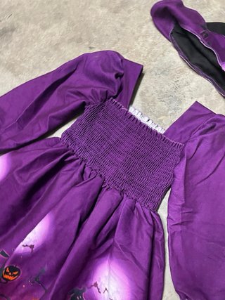 Disfraz Bruja Infantil Morado